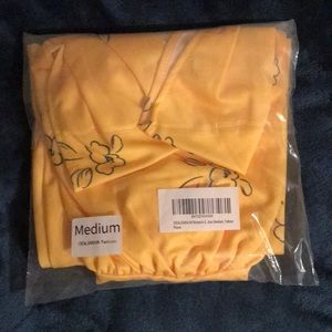 Lala land yellow flower pattern dress